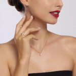 Collana Mabina in Argento Dorato con Zirconi - 553497