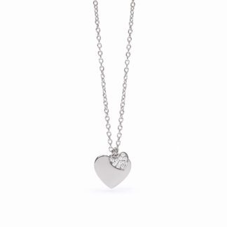 Collana Mabina in Argento con Zirconi e Cuore - 553506
