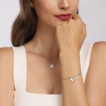 Collana Mabina in Argento con Zirconi e Cuore - 553506