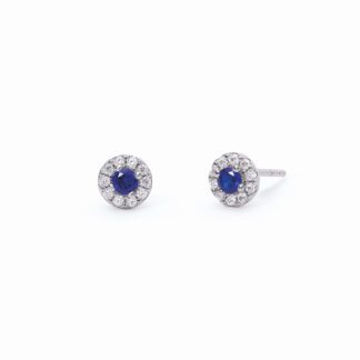 Orecchini Mabina in Argento con Zaffiri Sintetici e Zirconi - 563541