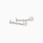 Orecchini Mabina in Argento con Perle e Zirconi - 563549