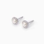 Orecchini Mabina in Argento con Perle e Zirconi - 563553