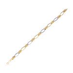 Bracciale da Donna in Oro Bianco e Giallo 18kt a Catena - 11804BG