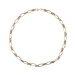 Collana da Donna in Oro Bianco e Giallo 18kt a Catena - 11804