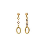 Orecchini Pendenti da Donna in Oro Giallo 18kt con Catena - DRCO52