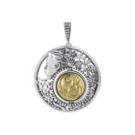 Ciondolo Gerardo Sacco in Argento e Oro | Novembre - Mesi Reverse - 27742
