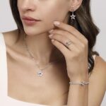 Anello Stella Mabina in Argento con Zirconi e Corindone - 523275