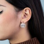 Orecchini da Donna in Oro Giallo e Bianco 18kt a Cerchio - 35114PCOR