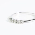 Anello da Donna Veretta in Oro Bianco con Diamanti - 2335310