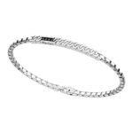Bracciale Zancan in Argento con Spinelli Neri - Insignia 925 - EXB821