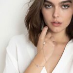Bracciale Baciamano Nomination in Argento e Zirconi con Farfalla - 148044/040