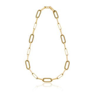 Collana Unoaerre in Bronzo con Catena Forzatina a Pallini - Bronze - 2165