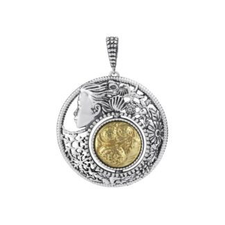 Ciondolo Gerardo Sacco in Argento e Oro | Gennaio - Mesi Reverse - 27732