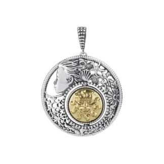 Ciondolo Gerardo Sacco in Argento e Oro | Agosto - Mesi Reverse - 27739