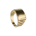 Anello a Fascia da Uomo in Oro Giallo 18kt Personalizzabile - AN34563G