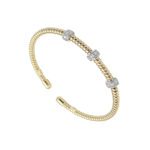 Bracciale Bangle da Donna in Oro Giallo con Diamanti - 4919
