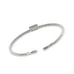 Bracciale Bangle da Donna in Oro Bianco con Diamanti - 5029/B-OB