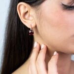 Orecchini da Donna in Oro Giallo 18kt con Quarzo Idrotermale - OR74RU