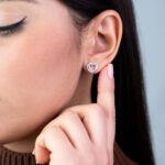 Orecchini a Lobo da Donna in Oro 18kt e Zirconi con Cuore - 1616