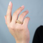 Anello a Fascia da Donna in Oro Giallo e Bianco 18kt - ANCLEO17