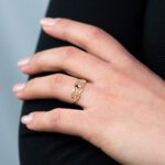 Anello a Fascia da Donna in Oro Giallo e Bianco 18kt - 31893AN