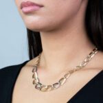 Collana da Donna in Oro Bianco e Giallo 18kt a Catena - 8281