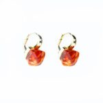 Orecchini da Donna in Oro Giallo 18kt con Quarzo Citrino - OR82CITR