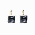 Orecchini da Donna in Oro Giallo 18kt con Onice Nera - OR60ON