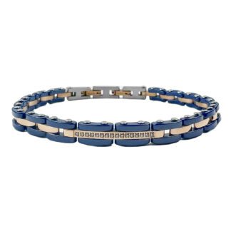 Bracciale da Uomo Zancan in Acciaio con Zirconi - UHB058