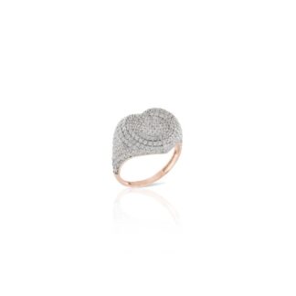 Anello Sogni da Donna in Argento Rosé e Zirconi - Cuore - AN025RB/14