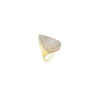 Anello Sogni da Donna in Argento Dorato e Zirconi - Goccia - AN026GOB-16