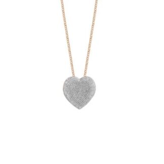 Collana con Ciondolo Sogni da Donna in Argento Rosé e Zirconi - Cuore - CL025RB