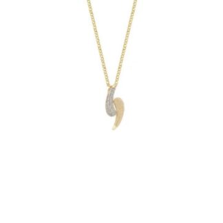 Collana con Ciondolo Sogni da Donna in Argento Dorato e Zirconi - CL089GBC