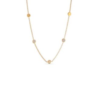 Collana Sogni da Donna in Argento Dorato satinato e Zirconi - CL112GB