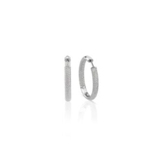 Orecchini Boccole Sogni da Donna in Argento e Zirconi - OR004BB1