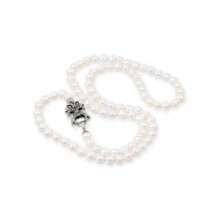 Collana Gerardo Sacco Perle e Argento - Maschere - 27575B