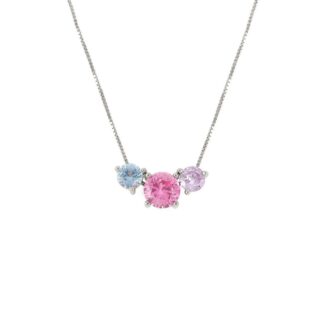 Collana Trilogy Donna Nomination in Argento con Cubic Zirconia - 149821/005