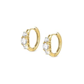 Orecchini Donna Nomination in Argento Dorato con Cubic Zirconia - 149822/012