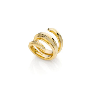 Anello a Spirale Unoaerre in Bronzo Dorato - Bronze - 2396