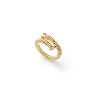 Anello Chiodo Contrariè Unoaerre in Bronzo Dorato - 2575