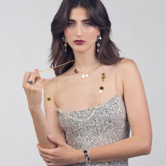 Collana da Donna Unoaerre in Bronzo Dorato con Medagliette - Dinamica - 2582