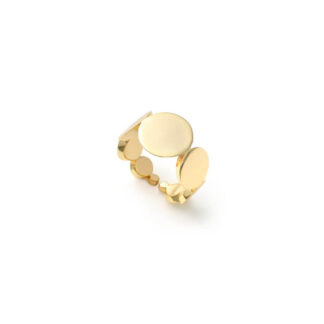 Anello a Fascia Unoaerre in Bronzo Dorato - 2585