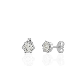 Orecchini Artlinea in Oro Bianco con Diamanti - Bouquet - OD868DB-LB