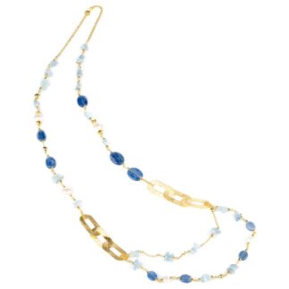 Collana Koliè 925 in Argento, Perle e Pietre Dure - Electre - CLELECTRE09