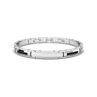 Bracciale da Uomo Zancan in Acciaio e Fibra di Carbonio - Hiteck - EHB272