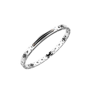 Bracciale da Uomo Zancan in Acciaio e PVD Nero - Hiteck - EHB306