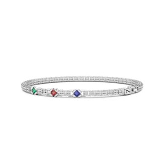 Bracciale da Uomo Zancan in Argento e Pietre di Colore - Insigna - ESB313-BRV