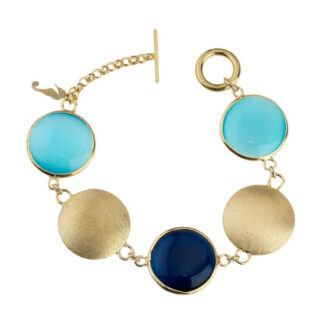 Bracciale Ippocampo da Donna in Argento Dorato e Quarzo - Charme - IPCR11