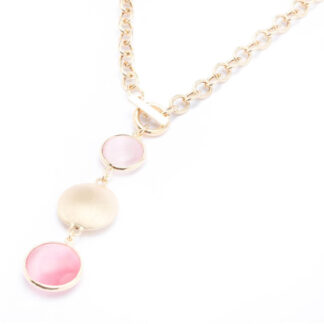 Collana Ippocampo da Donna in Argento Dorato e Quarzi - Charme - IPCR57