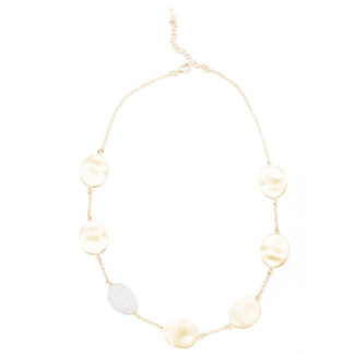 Collana Ippocampo da Donna in Argento Dorato e Zirconi - Element - IPEL100